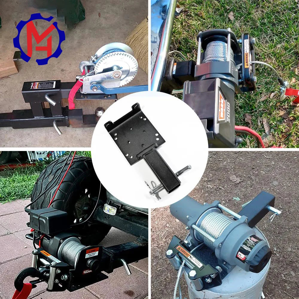 Winch hitch bracket universal receiver trailer bar ATVUTV truck mounting plate winch fixing Oasis Select