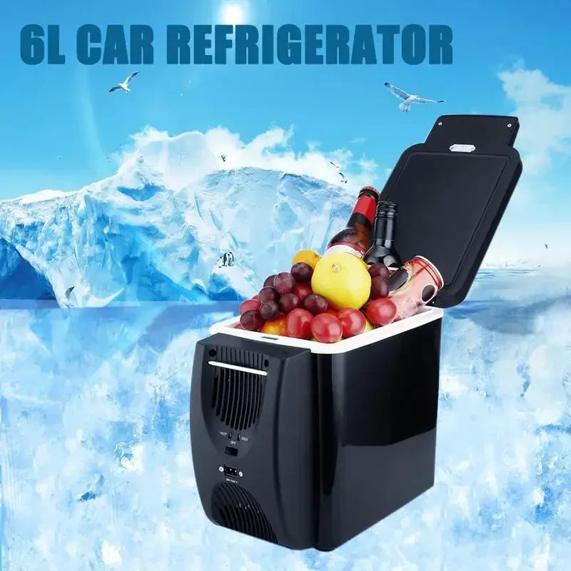 Electric Car Refrigerator 6L 12V Mini Freezer Car Freezer Cooler and Warmer Electric Fridge Portable Icebox Travel Refrigerator Oasis Select