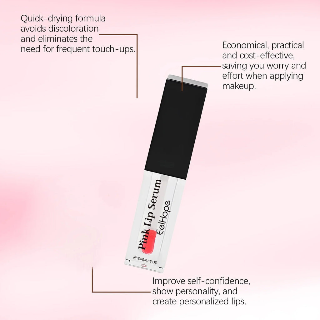 Eelhope Color Changing Lip Oil Pink Lip Serum Long Lasting Moisturizing Quick Drying Easy to Reduce Lip Lines Remove Dark Care Oasis Select