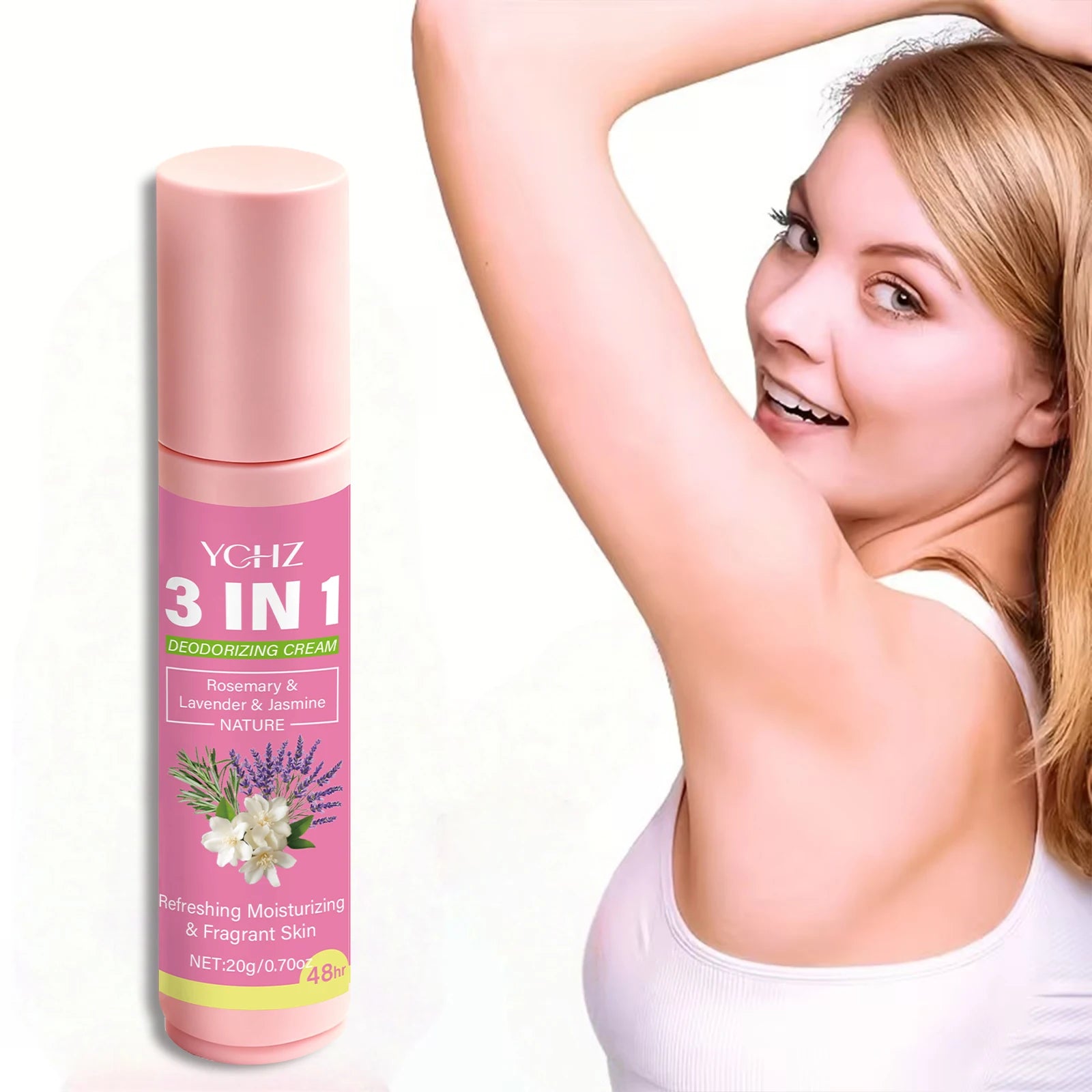 3-in-1 Intimate Deodorant Roller 20g | 72-Hour Freshness, Unisex