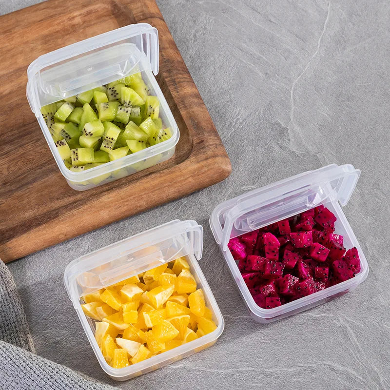1pc Plastic Refrigerator Storage Cheese Box, Cheese Container, Butter Block Cheese Slice Storage Box Oasis Select