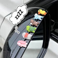 6pcs/set Cute Lying Mini Turtle Car Interior Decoration Funny Auto Center Console Rearview Mirror Ornaments For Car Accessories Oasis Select 6PCS