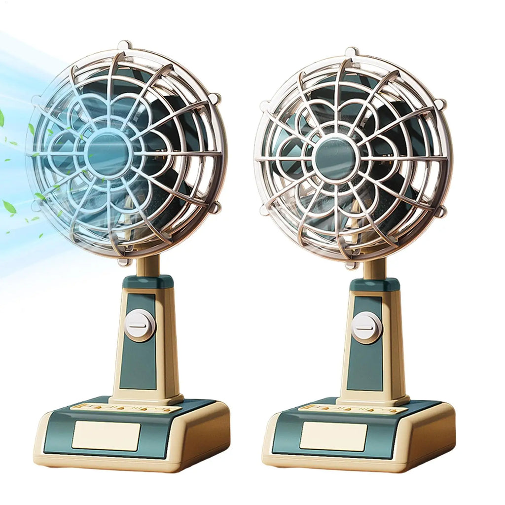 Desk Fan 1800mAh USB Rechargeable 3 Speeds Personal Fan Portable Small Electric Fan Desktop charging fan for Home Office Bedroom Oasis Select