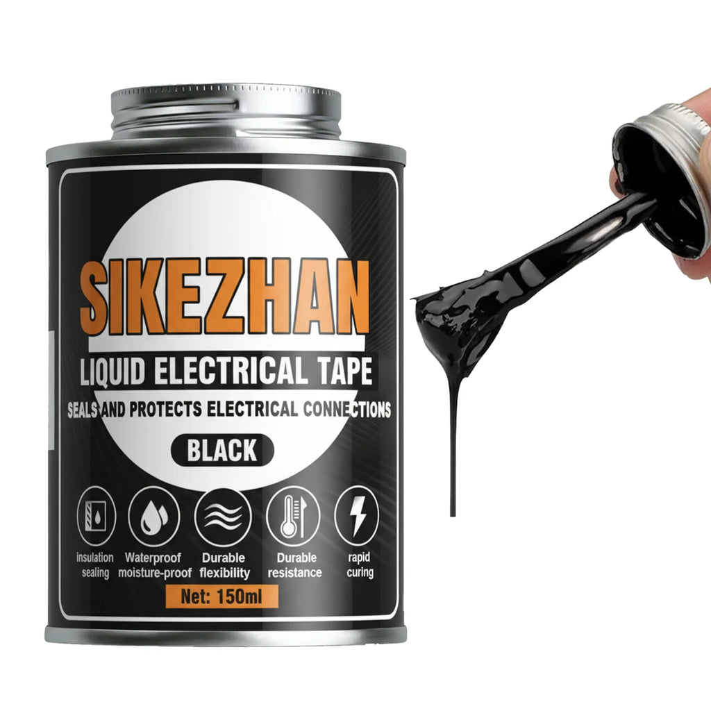 Liquid Electrical Tape Tube Fast Drying Waterproof Insulation Sealant High Temp UV Rubberized Coating Wire Cable Glue Paste Tool Oasis Select 150ml