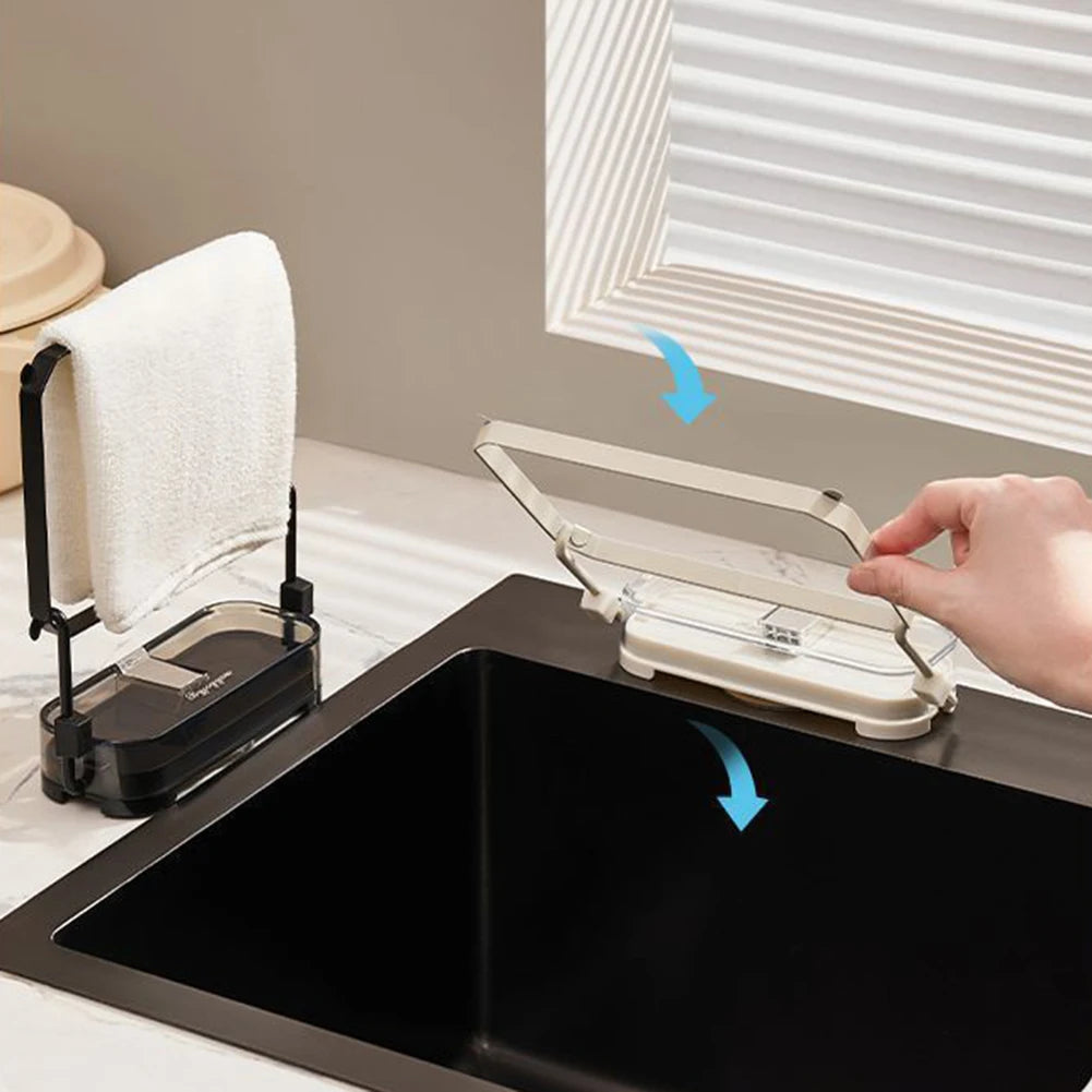 Foldable Sink Strainer Rack + 50 Disposable Mesh Filter Bags