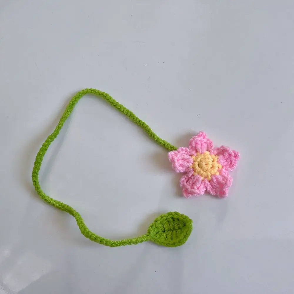 1pc Sunflower Bookmark - Flower Bookmarks For Women Unique Bookmark Handmade Knitted Ideal Gift For Book Lovers Oasis Select 9