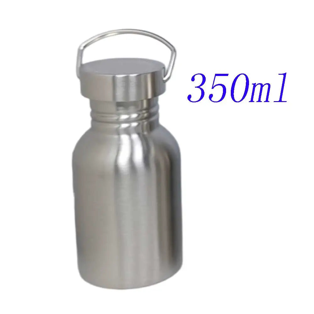 350 750ML 1000ML 304 Stainless Steel Water Bottle Single Wall Backpack Canteen for Outdoor Camping HikingCycling Fishing Travel Oasis Select 350ml