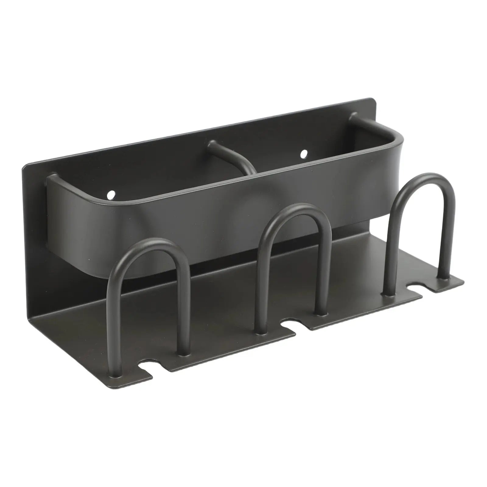 Wall Mounted Aluminum Toothbrush Holder – 3 Slot Organizer Toothbrush Holder Oasis Select black