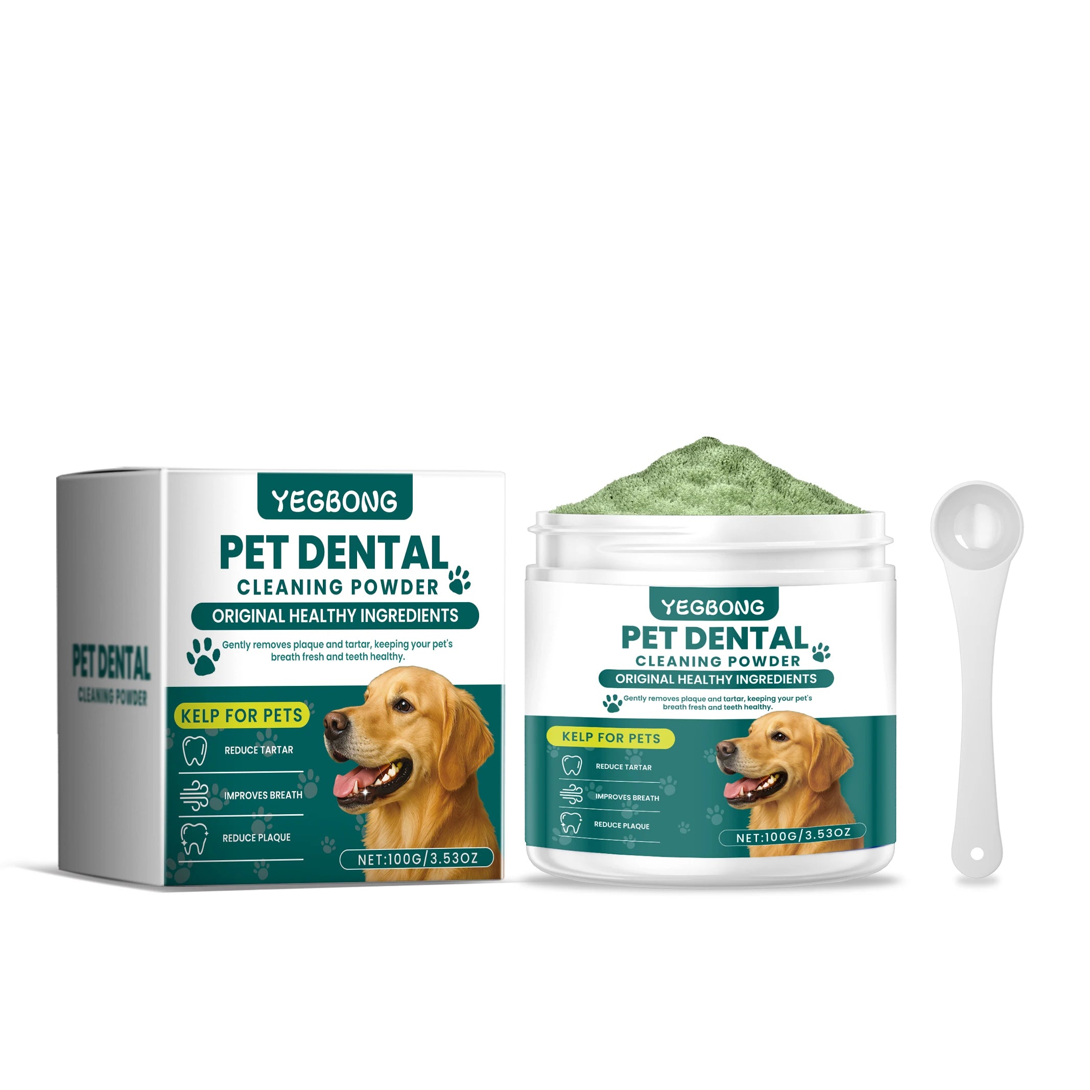 Pet Teeth Cleaning Powder for Dog Reduces Tartar and Calculus Protect Dog Oral Gum Health Freshen Breath Dog Cleaning Products Oasis Select