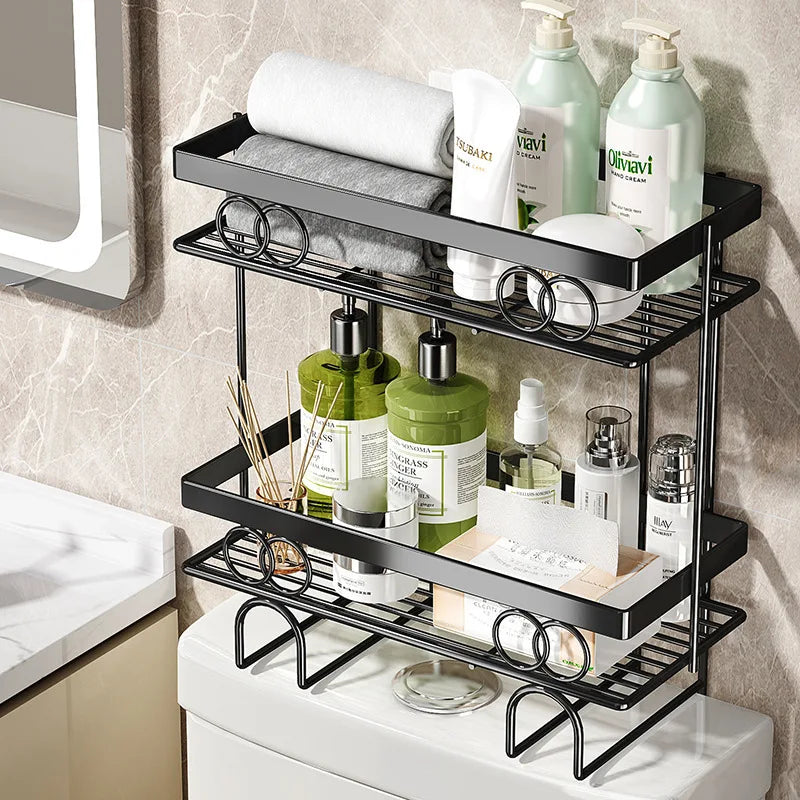 Shelf above the toilet in the bathroom toilet toilet toilet toilet wall hanging multi-functional storage rack without punching Oasis Select