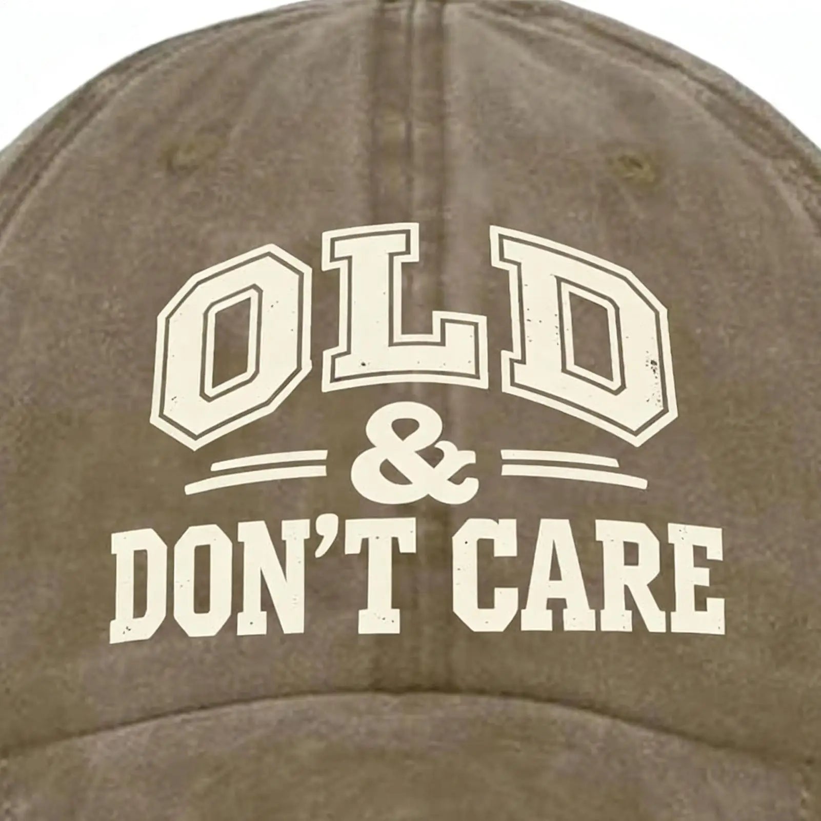 Vintage Baseball Caps Retro OLD Dont Care printing Hat Unisex Style Distressed Washed Headwear Outdoor All Seasons Travel Hats Oasis Select
