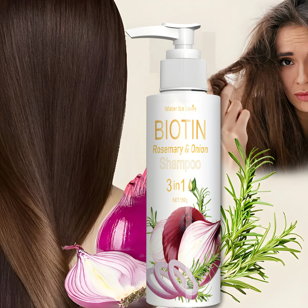 Biotin Rosemary & Onion 3-in-1 Shampoo – Anti-Thinning Hair Hair Growth Shampoo Oasis Select
