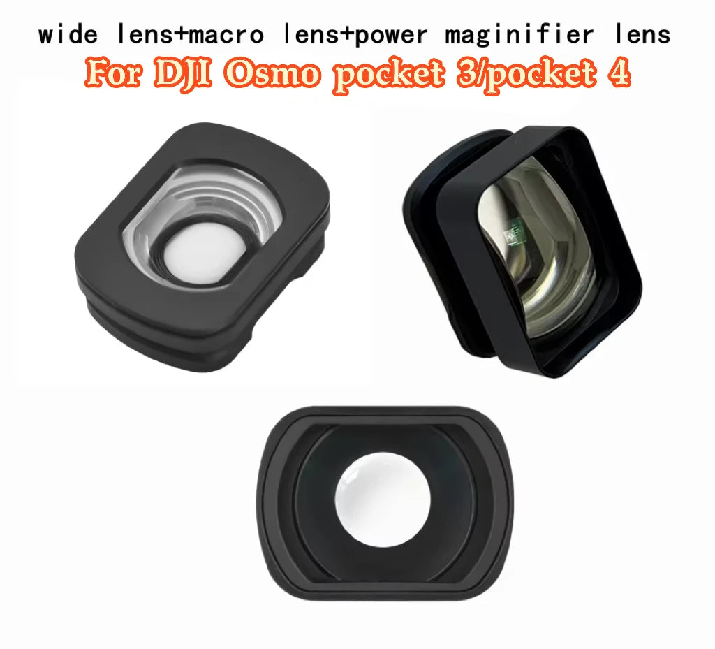 Magnetic Wide Angle & Macro Lens for DJI Osmo Pocket 3/4