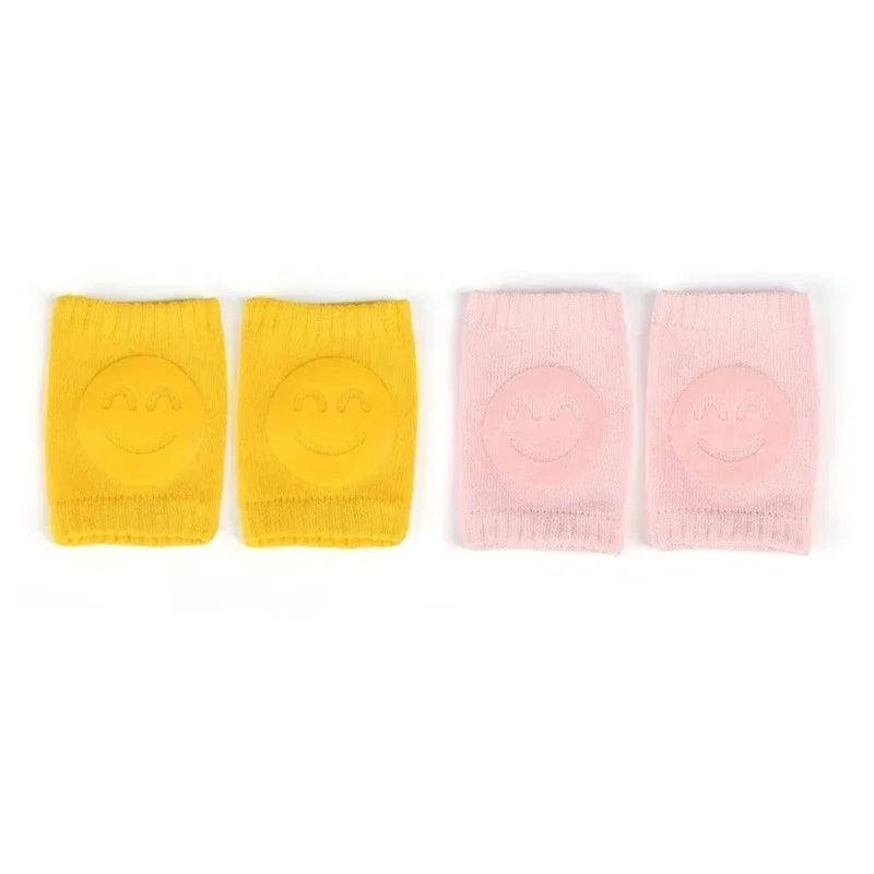 Baby Knee Pad Kids Safety Crawling Elbow Cushion Infants Toddlers Protector Safety Kneepad Leg Warmer Girls Boys Oasis Select yellow - pink