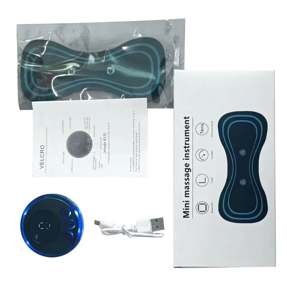 Electric Neck Massager Muscle Massage Stimulator Low Frequency Instrument Back Cervical Calf Patches Joints Relief Body Oasis Select Electric EMS Neck