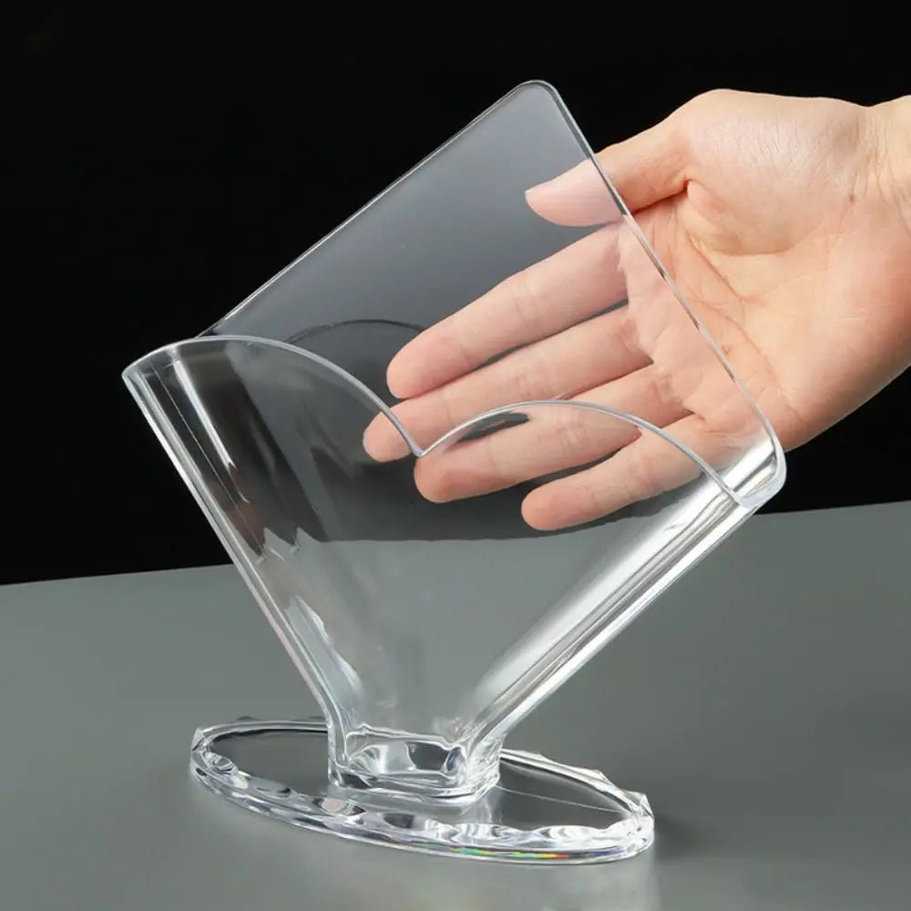 Fashion Transparent Acrylic Napkin Holder Sturdy Desktop Upright Tissue Box Vertical Paper Towel Box Restaurant Napkin Box Oasis Select