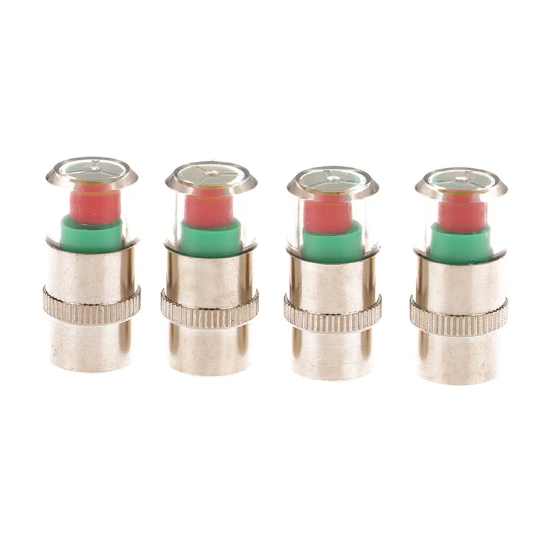 DIY Kit for Car Tyre Pressure Monitoring with Alert Caps and Valve Sensor. Oasis Select plastic core