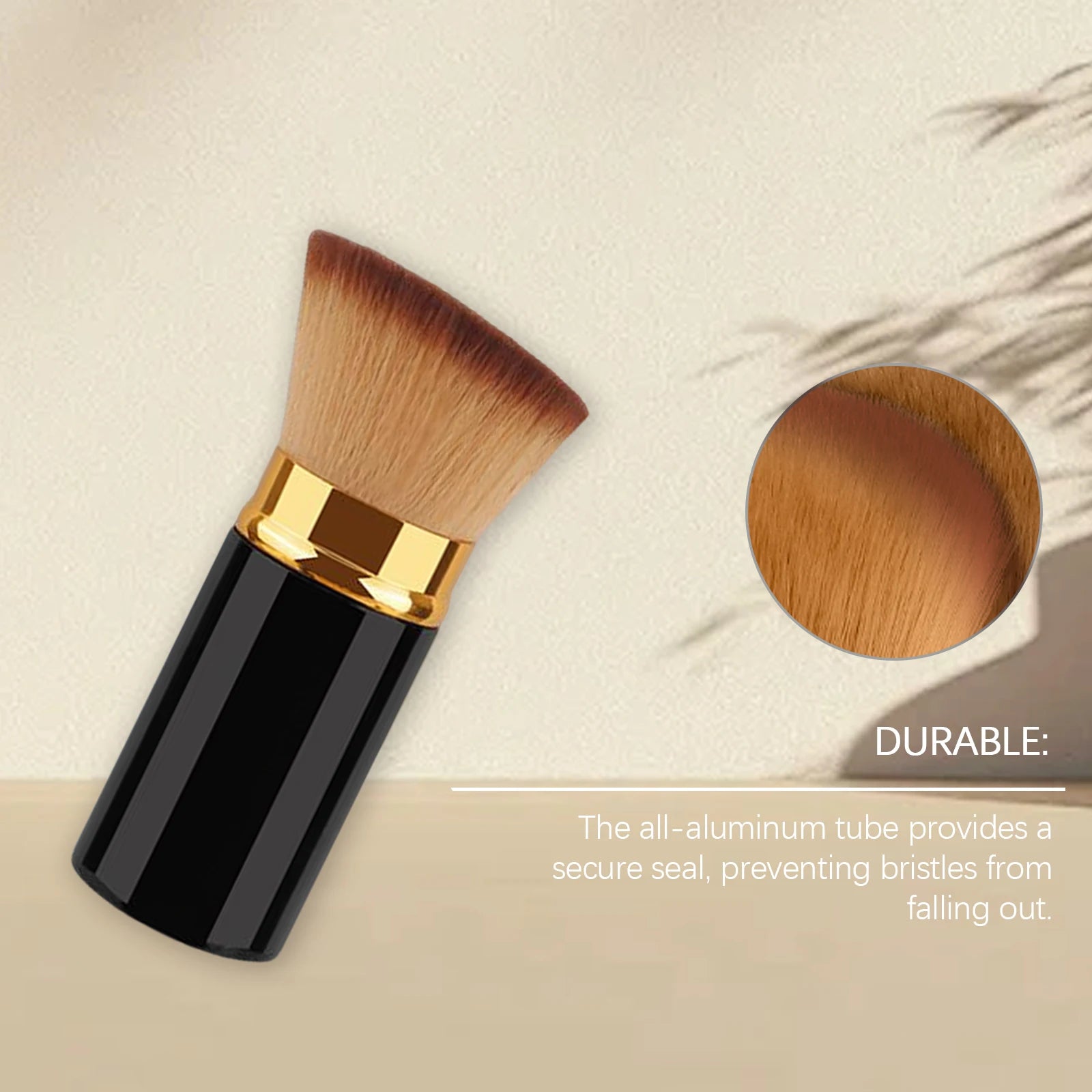Large Angled Makeup Brush – Dense Bristles for Foundation & Blush