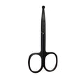Round-Tip Safety Nose Hair Scissors – Stainless Steel, Black