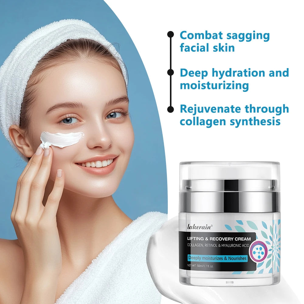 Retinol & Hyaluronic Acid Cream Anti-Aging Face Moisturizer for Face Firming Skin Care Neck Nourishing Promotes Skincare Oasis Select