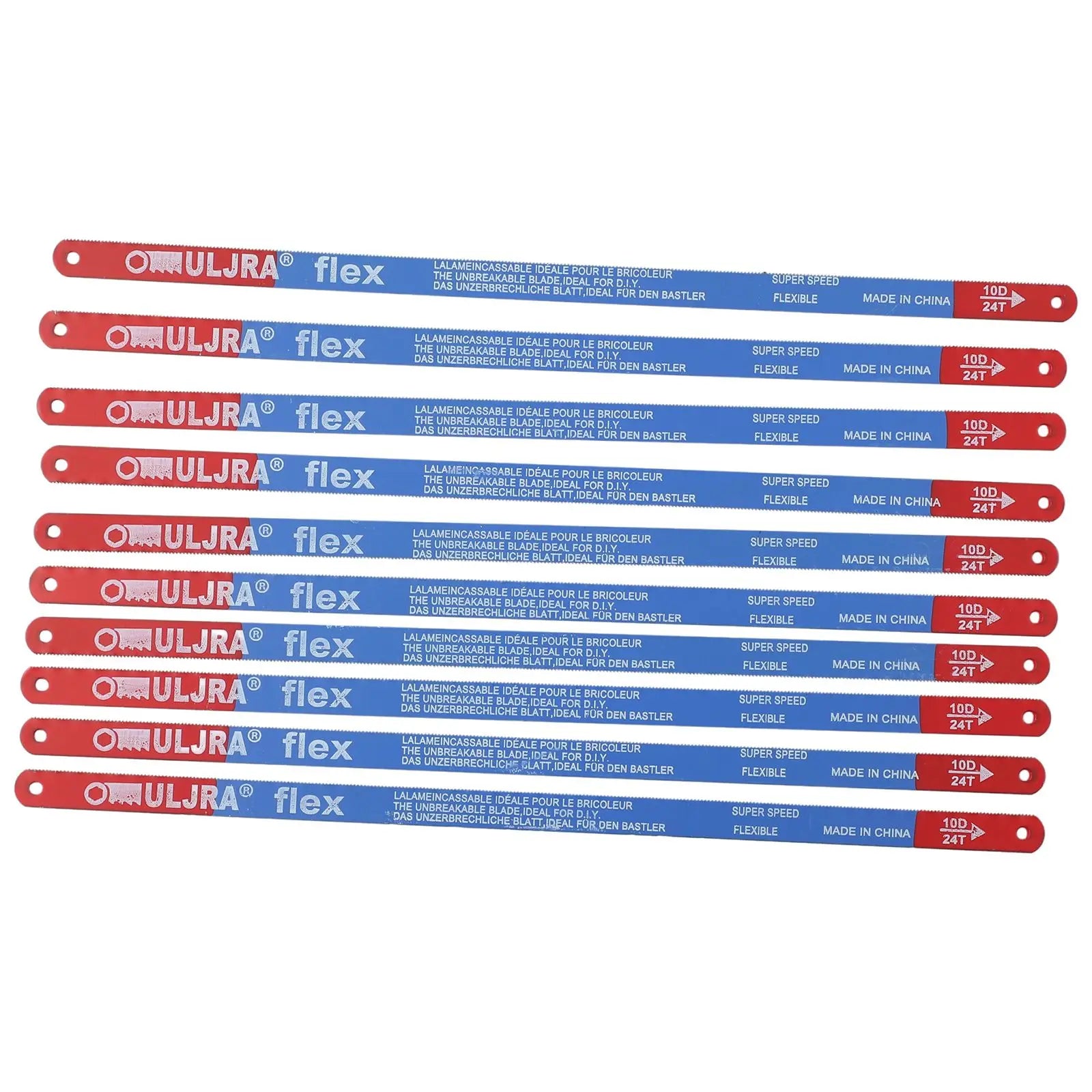 10Pcs/Set 14T/18T/24T Hacksaw Blade 300mm M35 Steel Hand Saw Blades Bi-Metal For Meat Wood Cut Hand Tool Oasis Select 24T