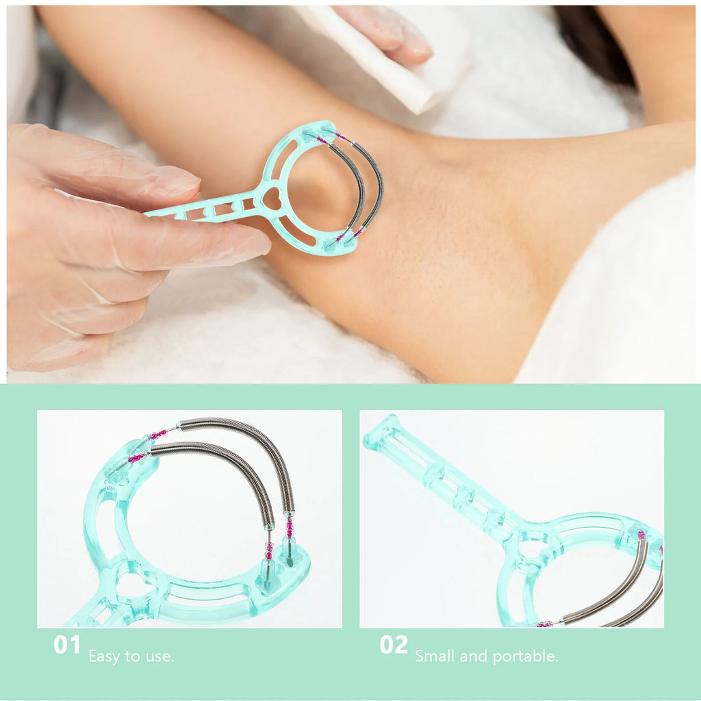 Spring Epilator Facial Hair Remover – Portable Root-Pull Tool Facial Hair Epilator Oasis Select