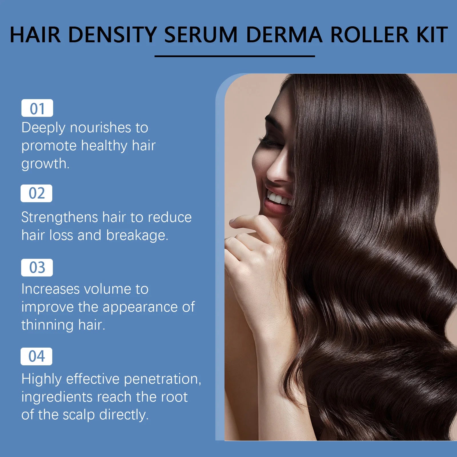 Hair Roller Kit with Nourishing Serum – Hydration & Strength Hair Serum Roller Kit Oasis Select