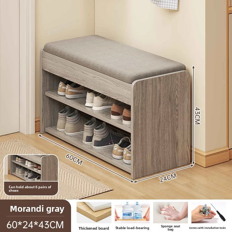The shoe change stool is at the door the shoe cabinet, the sitting stool is extremely narrow can sit on the shoe rack Oasis Select 22
