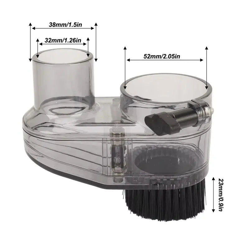 LIKE WISH CNC Router Dust Shoe 52Mm Diameter Clear CNC Dust Boot With 38Mm Hose Diameter For Spindle Motors And Router Oasis Select