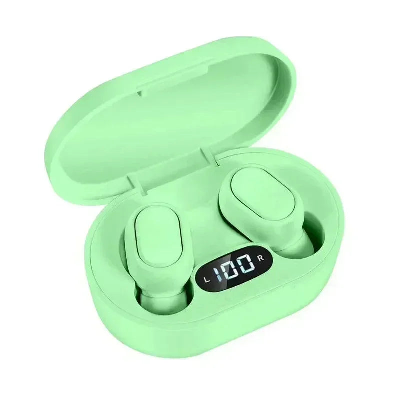 E7s Tws Gaming Headset Bluetooth Earphones Earbuds Blutooth Earphone Wireless Hearing Aids Sport EarBuds Hifi headphones Oasis Select Green