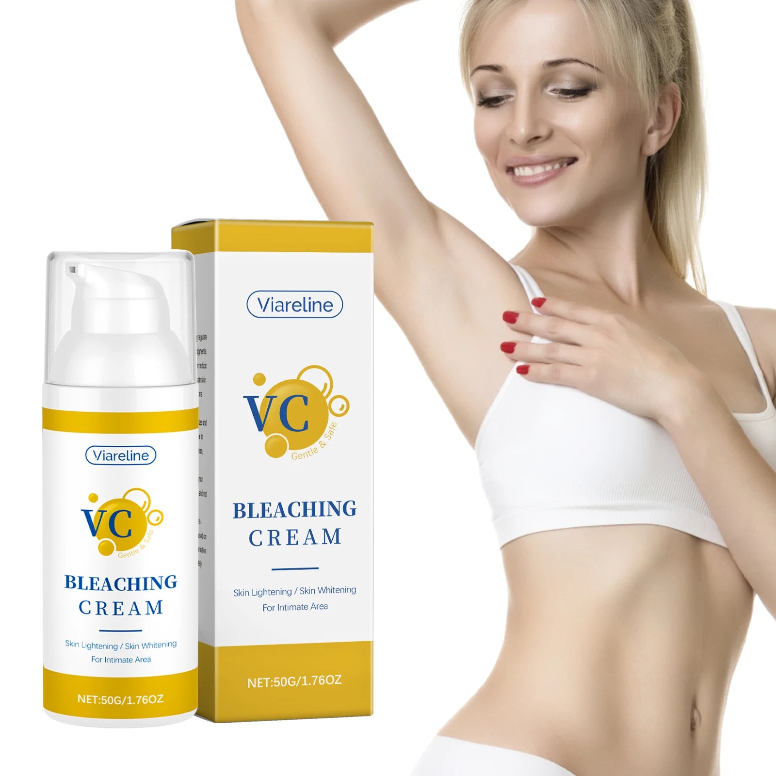 Vitamin C Whitening Cream Brightening Butt Knee Inner Thigh Remove Melanin Moisturizing Glow Skin Private Parts Bleaching Crem Oasis Select