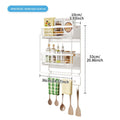Magnetic suction pull refrigerator rack Multifunctional magnetic seasoning rack Kitchen roll paper rack Refrigerator side Oasis Select Double small QT