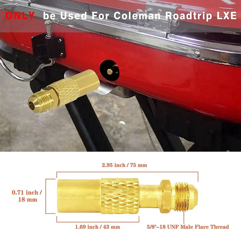 5Ft Propane Adapter Hose And Regulator Replacement Kit For Coleman Roadtrip Grills,QCC1 Low-Pressure Propane Adapter Oasis Select