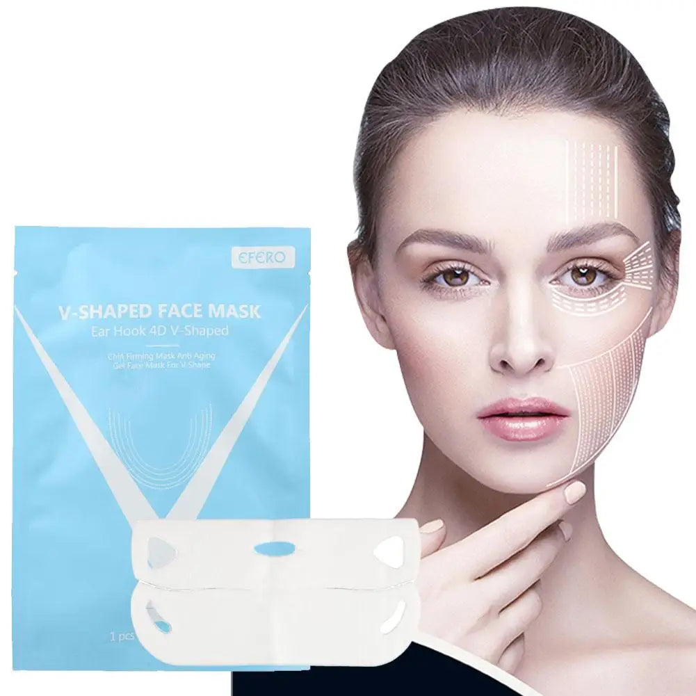 V Shape Mask Face Firming Mask Chin Facial Lifting Mask Massage Anti Wrinkle Shaper V Line Mask Slimming Brightening Skin Care Oasis Select