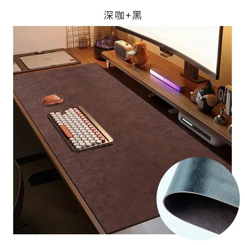 Leather-textured Computer Desk Mat Is Waterproof Dirt-resistant Wear-resistant and Heat-resistant. Mouse Mat and Office Desk Mat Oasis Select C 50CM X 120CM
