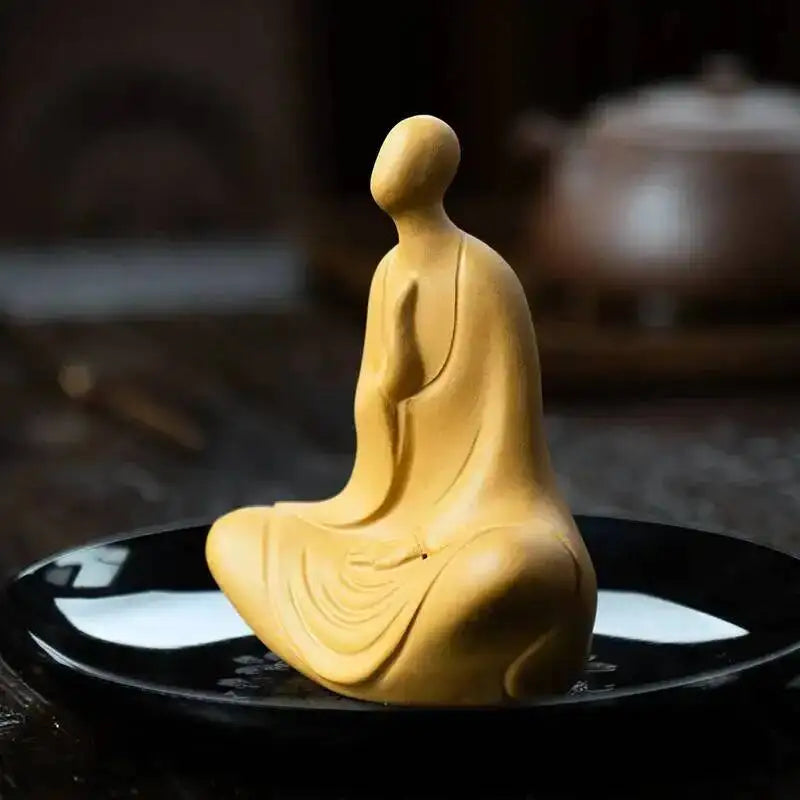 Zisha Tea Pet Buddha Tea Ceremony Tea Set Ornament Clay Little Zen Чайные Украшения Oasis Select