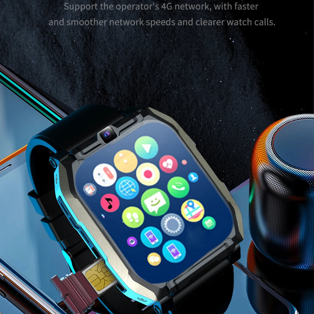 4G Smart Watch Dual Camera WIFI Smartwatch GPS APP Download 700mAh Sport Video Call Watches For Men Women 1.96" Sim Card Music Oasis Select