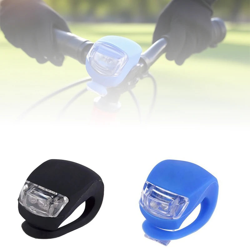 Silicone Bike Light Bicycle Light Front Lamp Bike Lantern Waterproof Bicycle LED Flashlight Lantern Tail Light For Dropshipping Oasis Select