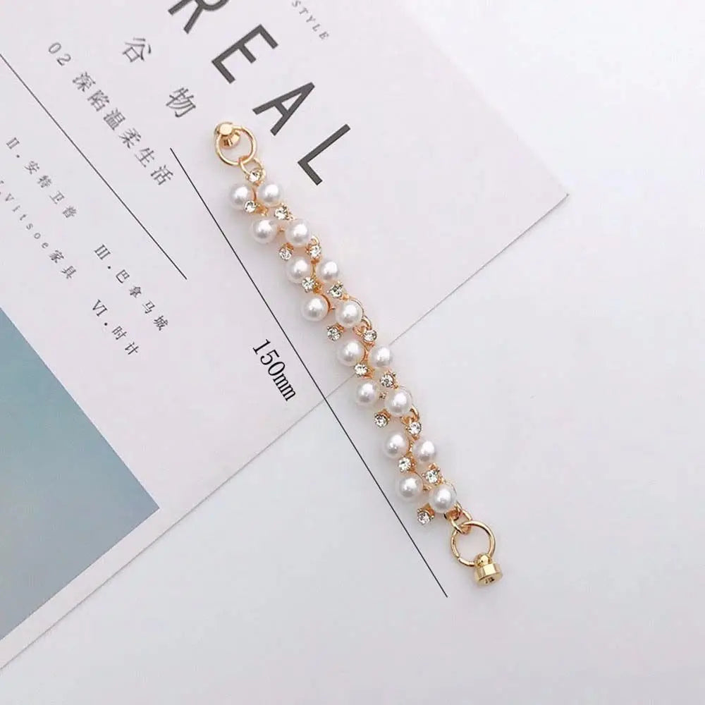 Accessories Cell Phone Lanyard Phone Strap Crystal Phone Fall Prevention Pearl Phone Loss Prevention Strap Mobile Phone Chain Oasis Select