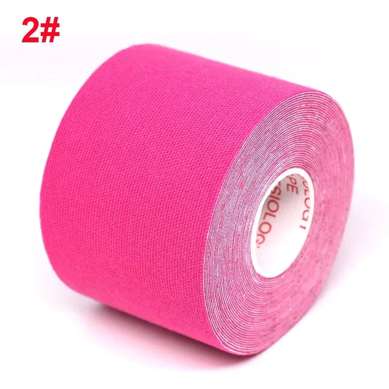 1/2/4Pcs Sports Waterproof Kinesiology Tape Stickers Athletic Bandage Muscle Recovery Protector Strapping Pain Relief Tennis Gym Oasis Select Pink 5CMX5M