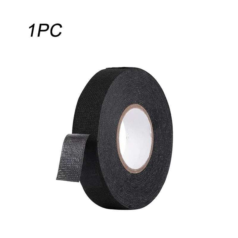 Electrical Insulating Tape Heat Resistant Harness Tape 9/15/50MM Car Cable Harness Wiring Loom Protection Waterproof Tape Oasis Select 1PC 15M 19mm