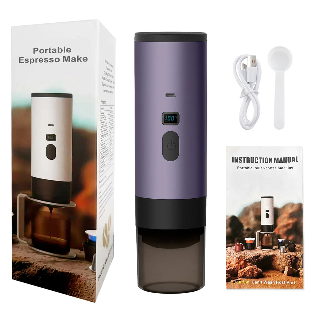 URGGU Portable Capsule Coffee Maker – Wireless Touch Screen