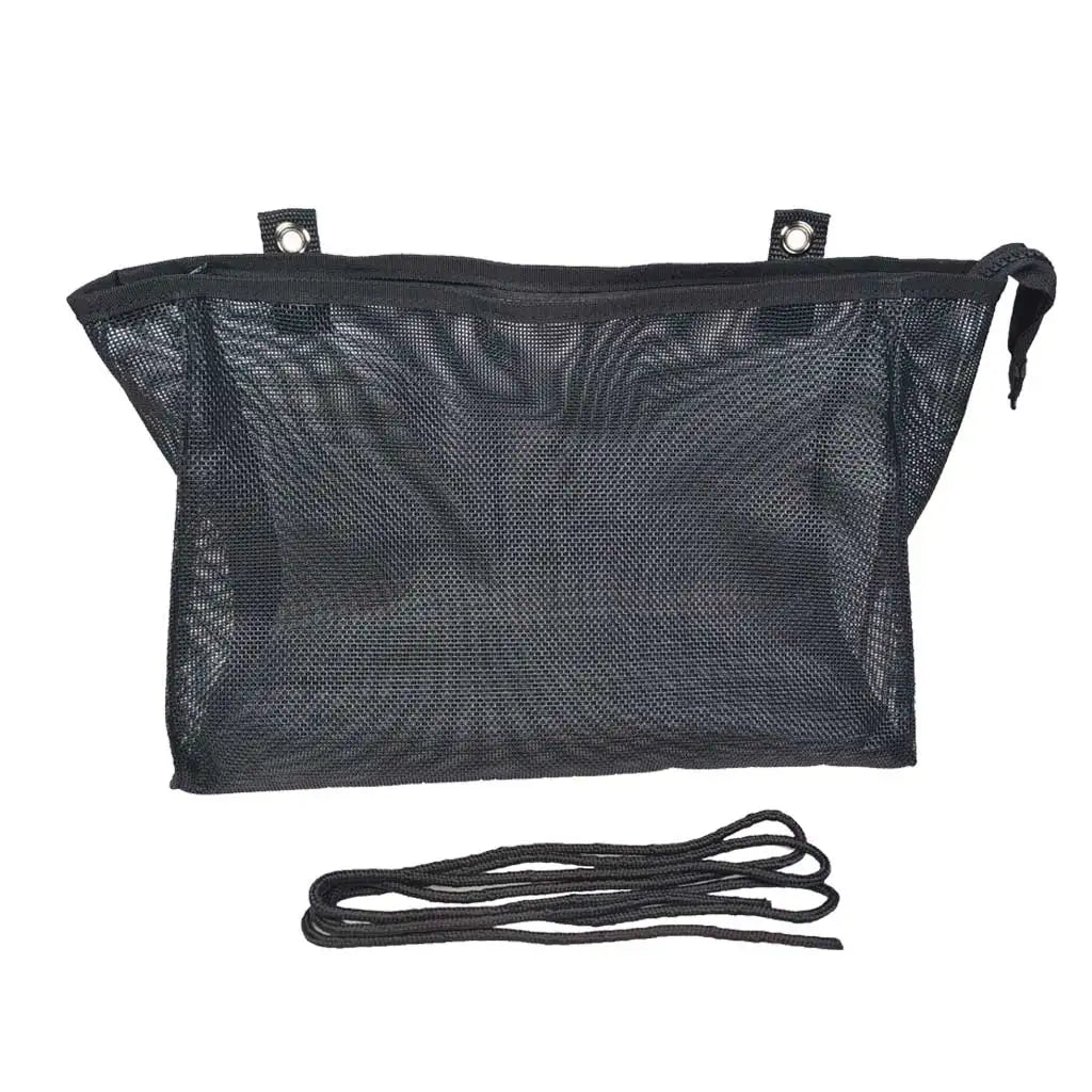Big Size Heavy Duty Anchor Rope Zipper Pouch UV-Proof Mesh Storage Bag Line Organizer Pocket For Yacht Marine Boat Hanging Oasis Select Bag with rope