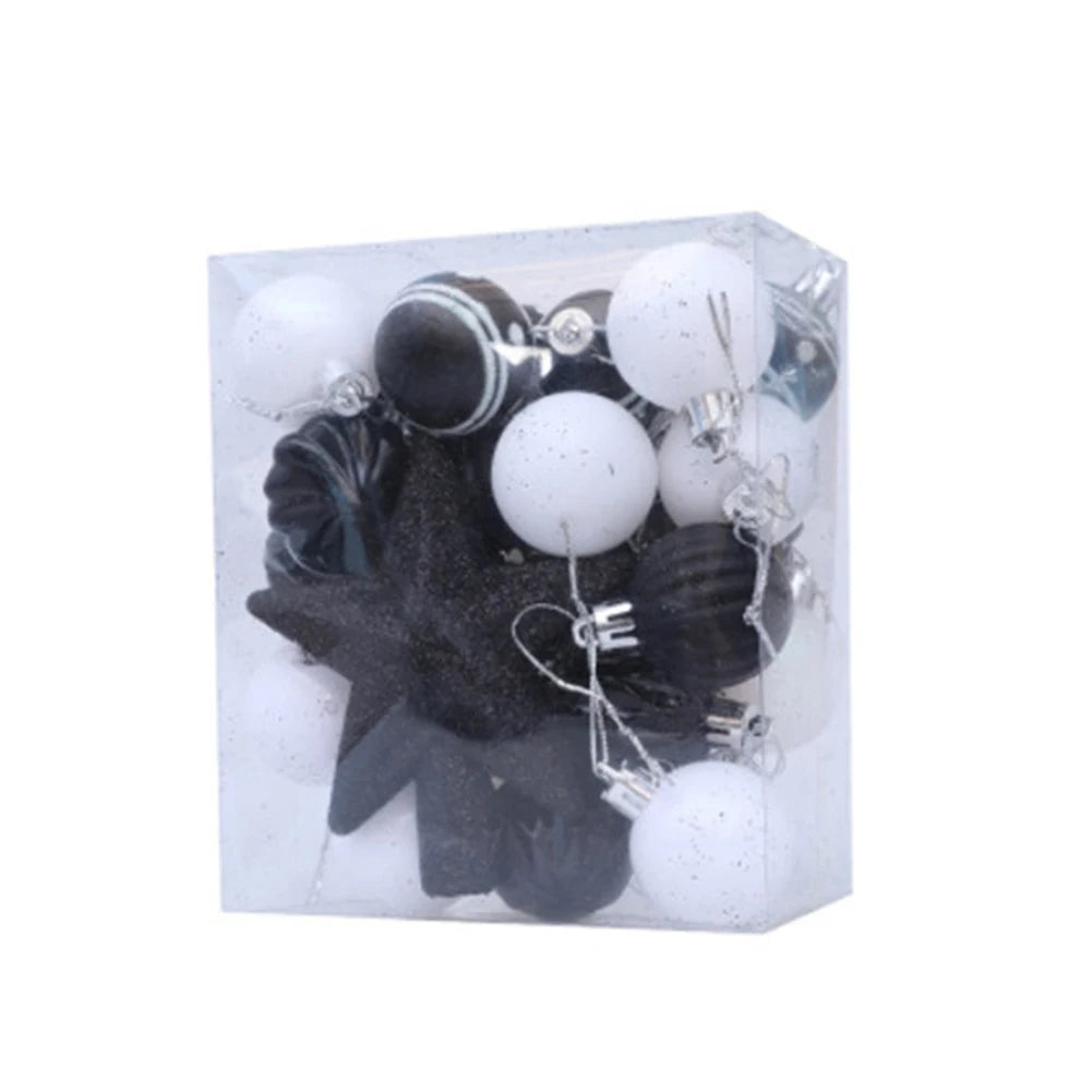 31PCS Christmas Ball Tree Ornament Set Plastic Glitter Christmas Balls For Your Christmas Tree For Effortless Decoration Oasis Select