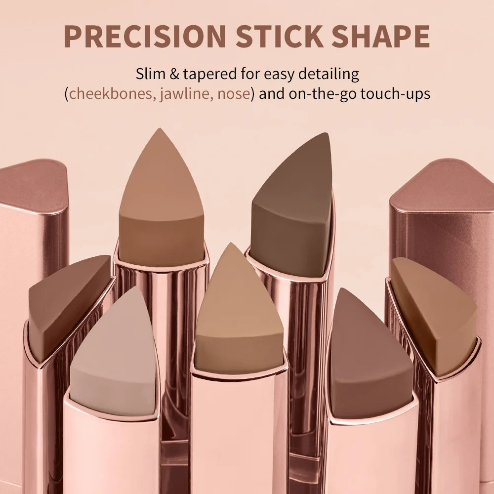 3D Bronzer Contour Stick Face Makeup Lasting Smooth Contour Bronzing & Contouring 2 IN 1 Creamy Bronze Stick Cosmetics 5 Colors Oasis Select