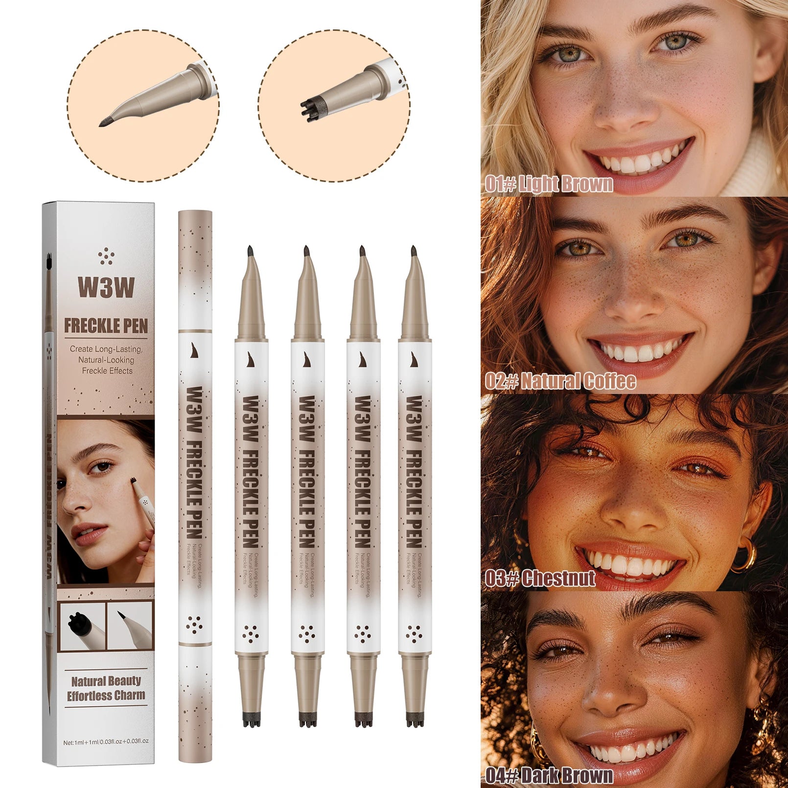 Realistic Freckle Pen – Waterproof Natural Dot Makeup Pen