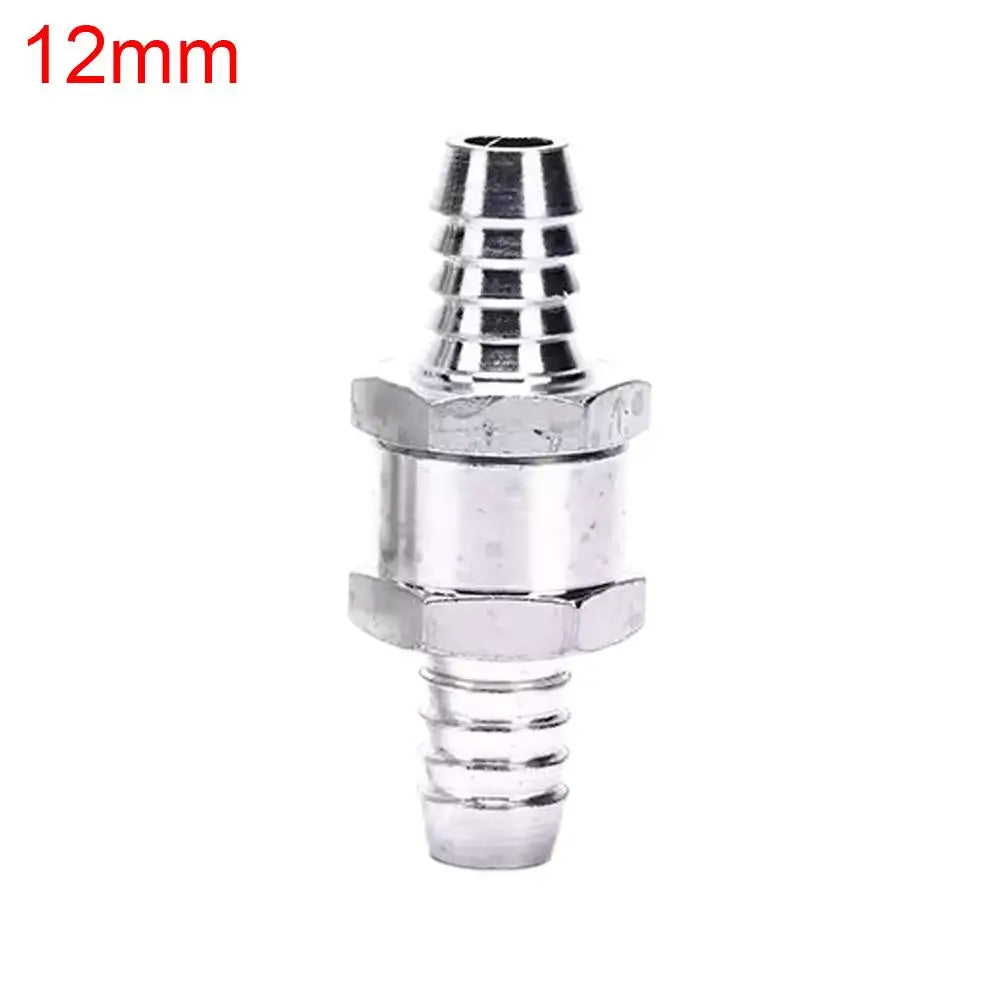 Aluminium Fuel Line One-Way Check Valve | 6–12mm Anti-Backflow