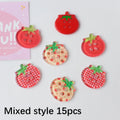 8/10/15Pcs Tomato Clear Buttons, DIY Sewing Accessories, Cute Jacket Cardigan Decoration, Button Up Garment Oasis Select Mixed style 15pcs 24mm