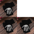 1/2/3/4/5/6pairs Luminous Skull Half Finger Gloves Halloween Role Gloves Autumn/Winter Warm Knitted Gloves Elastic Gloves Oasis Select 3pairs