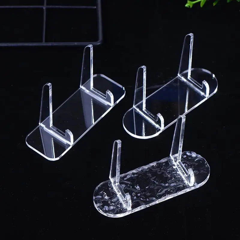 2-Pack Clear Acrylic Photocard Display Stand | Desk Decor